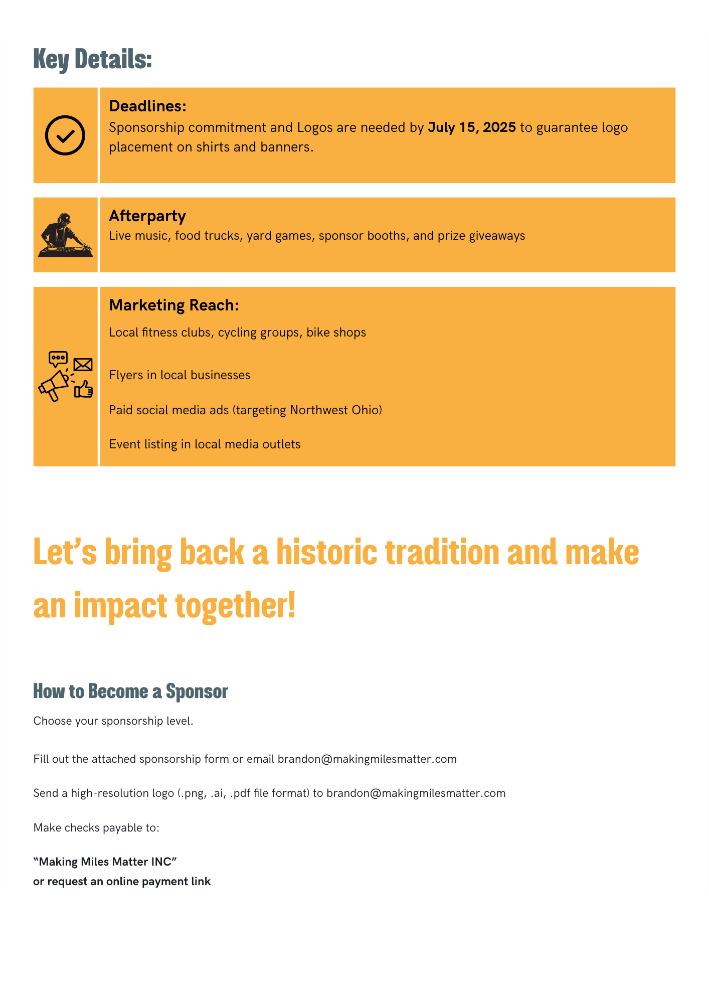 Sponsorship For Hancock Horizontal Hundred 2025